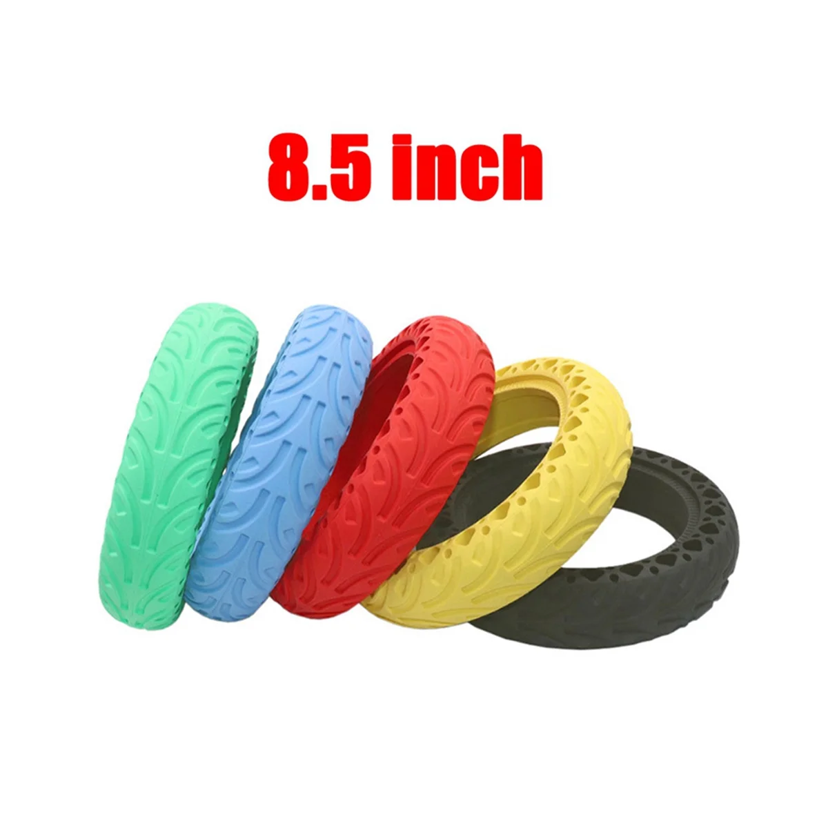 8.5 Inch Honeycomb Tire for Xiaomi M365 Pro1S Pro2 MI3 Electric Scooter 8.5X2 Size Shock Absorber Damping Tyre Green