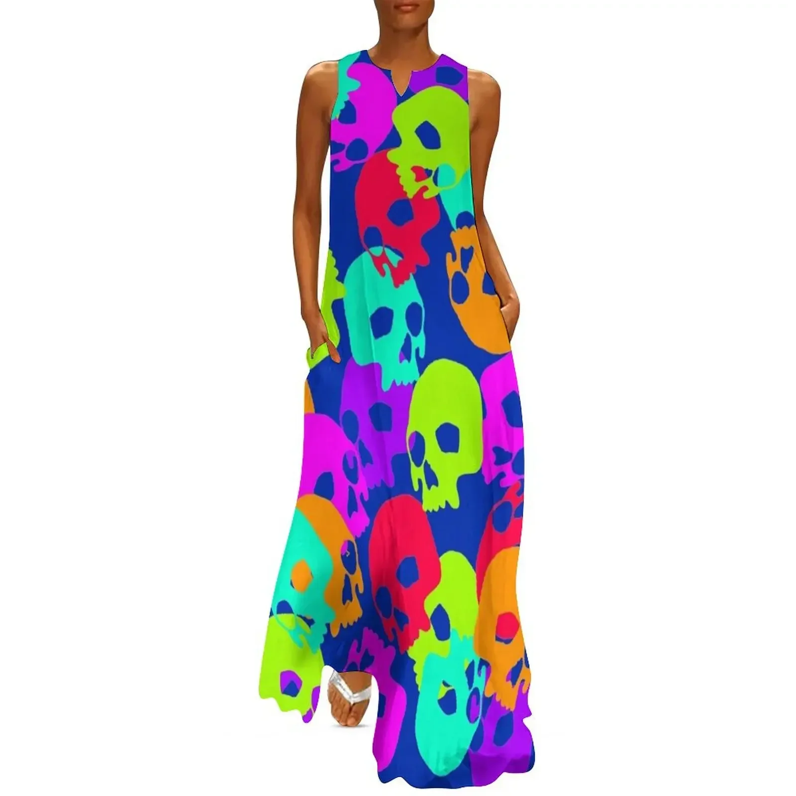

candy skull Long Dress luxury evening dresses for women 2025 women clothes beach outfits for women Dress