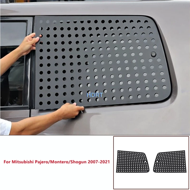 accessoires-de-style-automobile-pour-mitsubishi-pajero-montero-shogun-2007-2021 -cache-volets-pour-vitres-laterales-arriere
