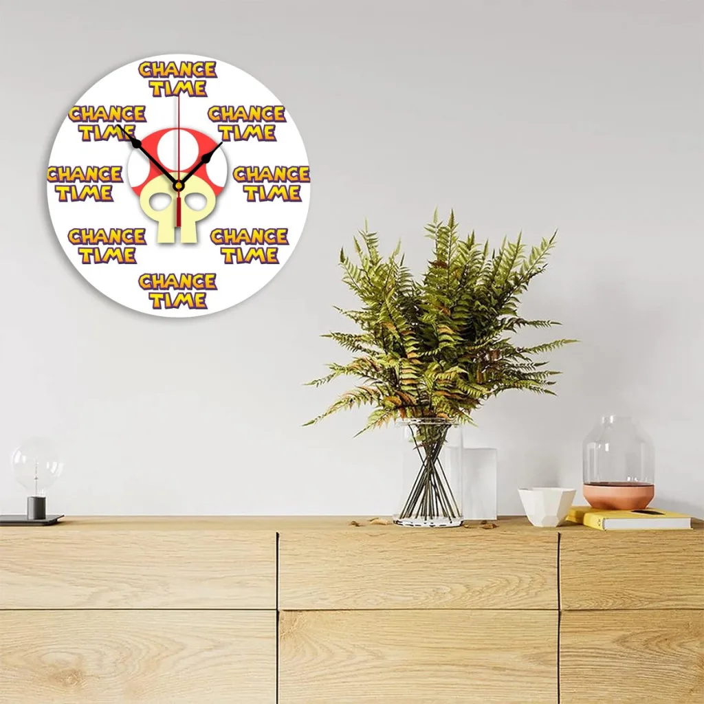 

Every Time is Chance Time Modern Simple and Wall Hung Clock for Study Bedroom Living Room Bathroom