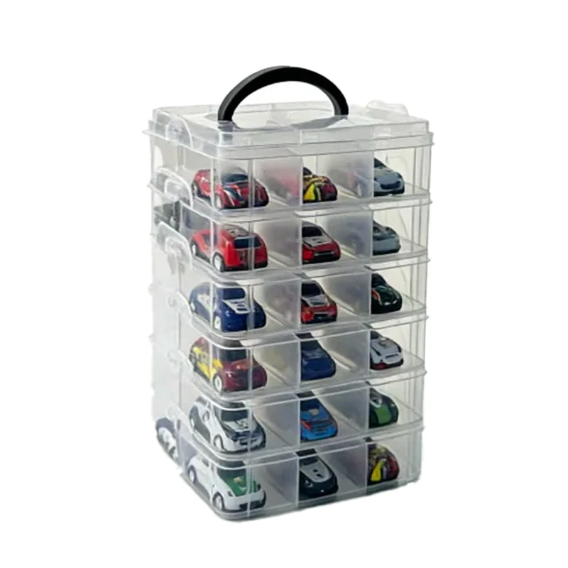 Alloy Model Car Storage Box Ornament - Display Rack for Kids' Pocket Cars & Hot Wheels Toys