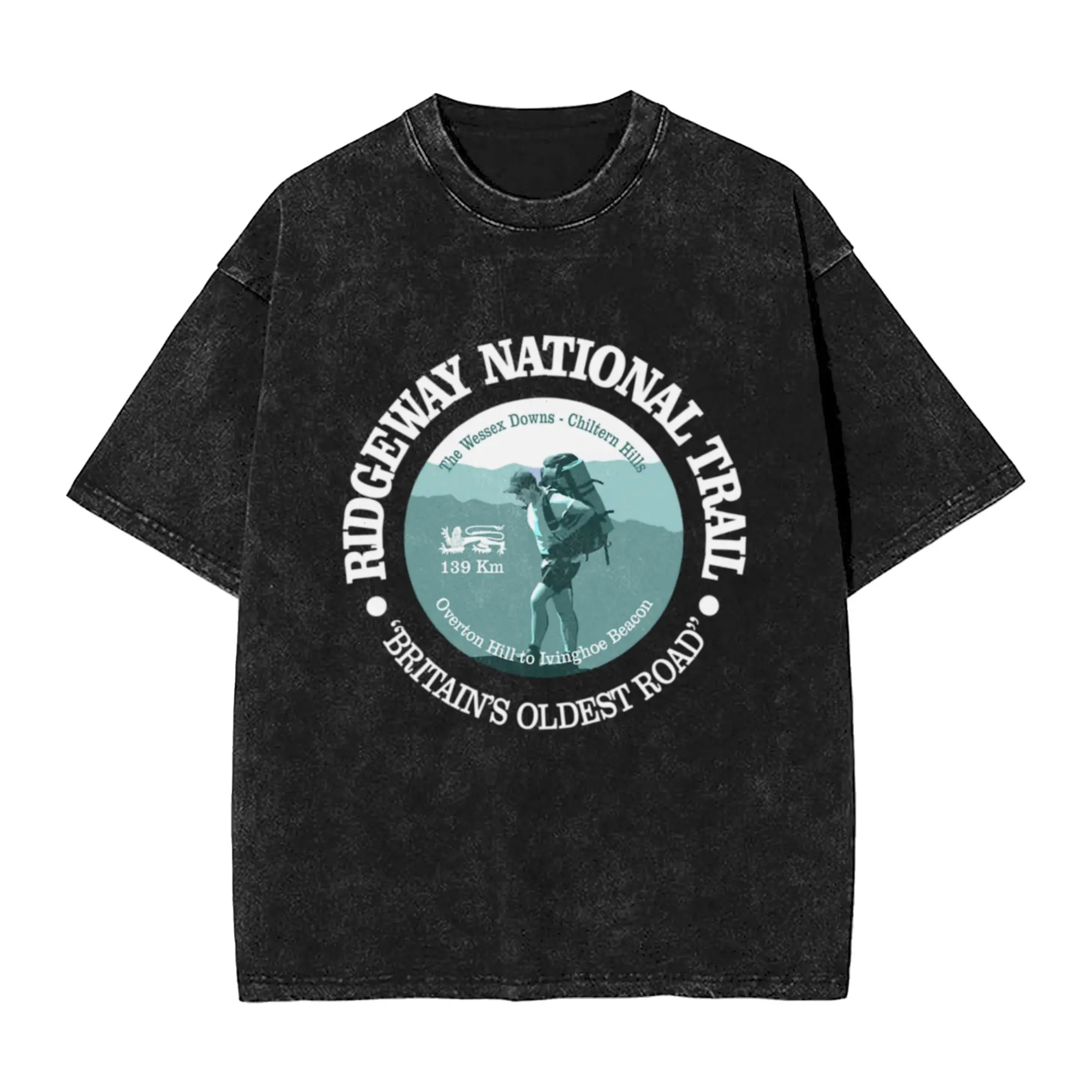 Ridgeway National Trail (T)  Classic Cool A T-Shirt Oversized Short Sleeve Men's Women's Cotton Tees Tops