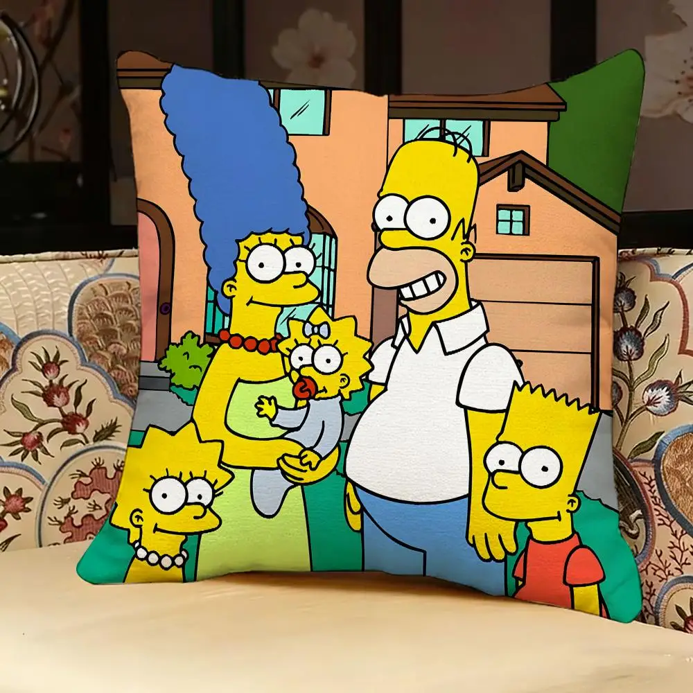 The S-Simpsons Anime-Kissenbezug, doppelseitig bedruckt, Sofakissen, Kopfteilkissen für Schlafzimmer – Detail 17