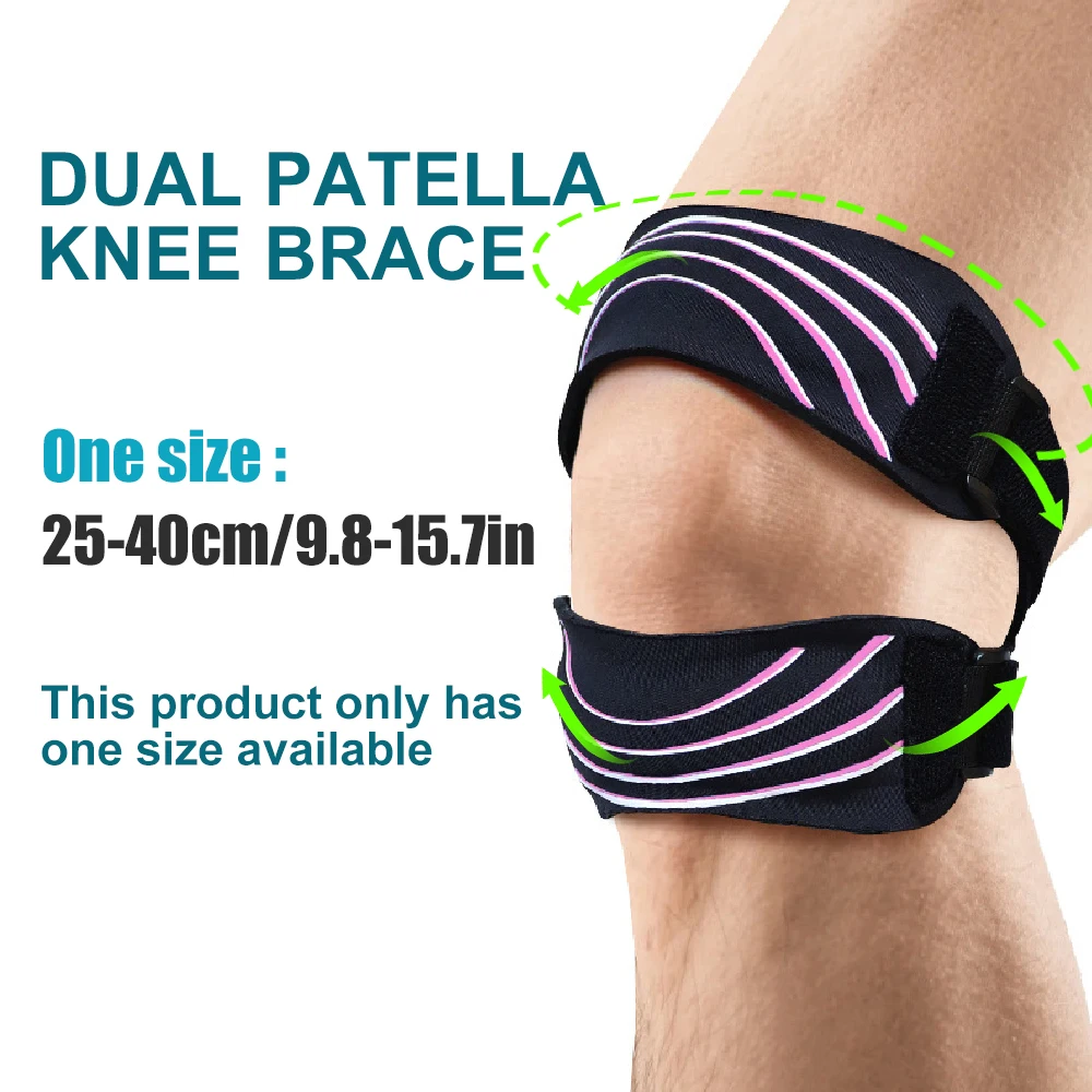 1Pack Adjustable Patellar Tendon Support Strap Neoprene Knee Brace,Knee Pain Relief for Running,Jumper's Knee,Arthritis Recovery