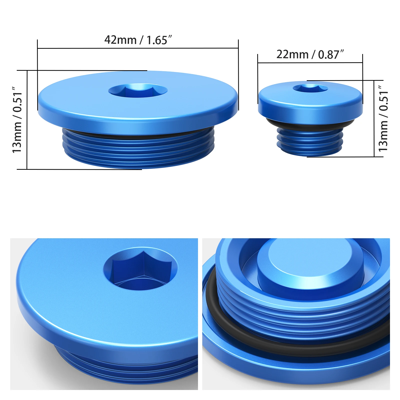 For Yamaha YZ250F 2001-2013 YZ450F YZ400F YZ426F 1998-2005 WR250F WR250R WR250X TTE 250 TTR 125 Engine Plug Caps Timing Cover