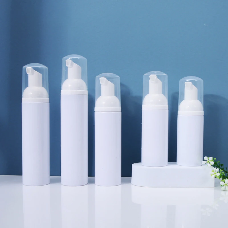 30/50/60ml Foaming Soap Bottle Empty Plastic Mousse Facial Cleanser Pump Bottle Refillable Lotion Shampoo Dispenser For Travel