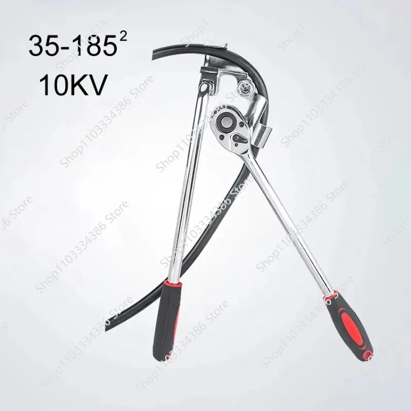35-185Square CCD10KV Manual Cable Bending Tool Portable Ratchet Wrench Underground Wire Bender Hand Tool Set for Electrical Jobs