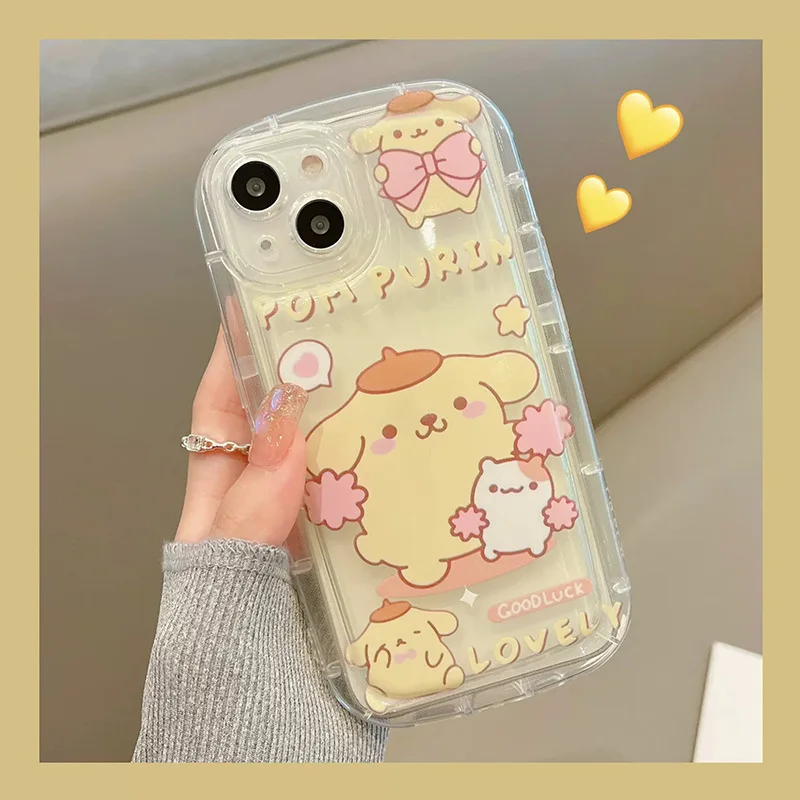 Hello Kitty Sanrio cinnamoroll kuromi pochacco melody Phone Case For iPhone 16 15 14 13 12 11 Pro Max 16 Plus Case cartoon Cover