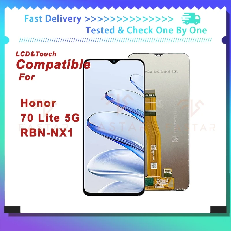 

70lite 6.5"Original For Huawei Honor 70 Lite 5G RBN-NX1 LCD Display Touch Digitizer Assembly Replacement Screen Honor 70Lite lcd