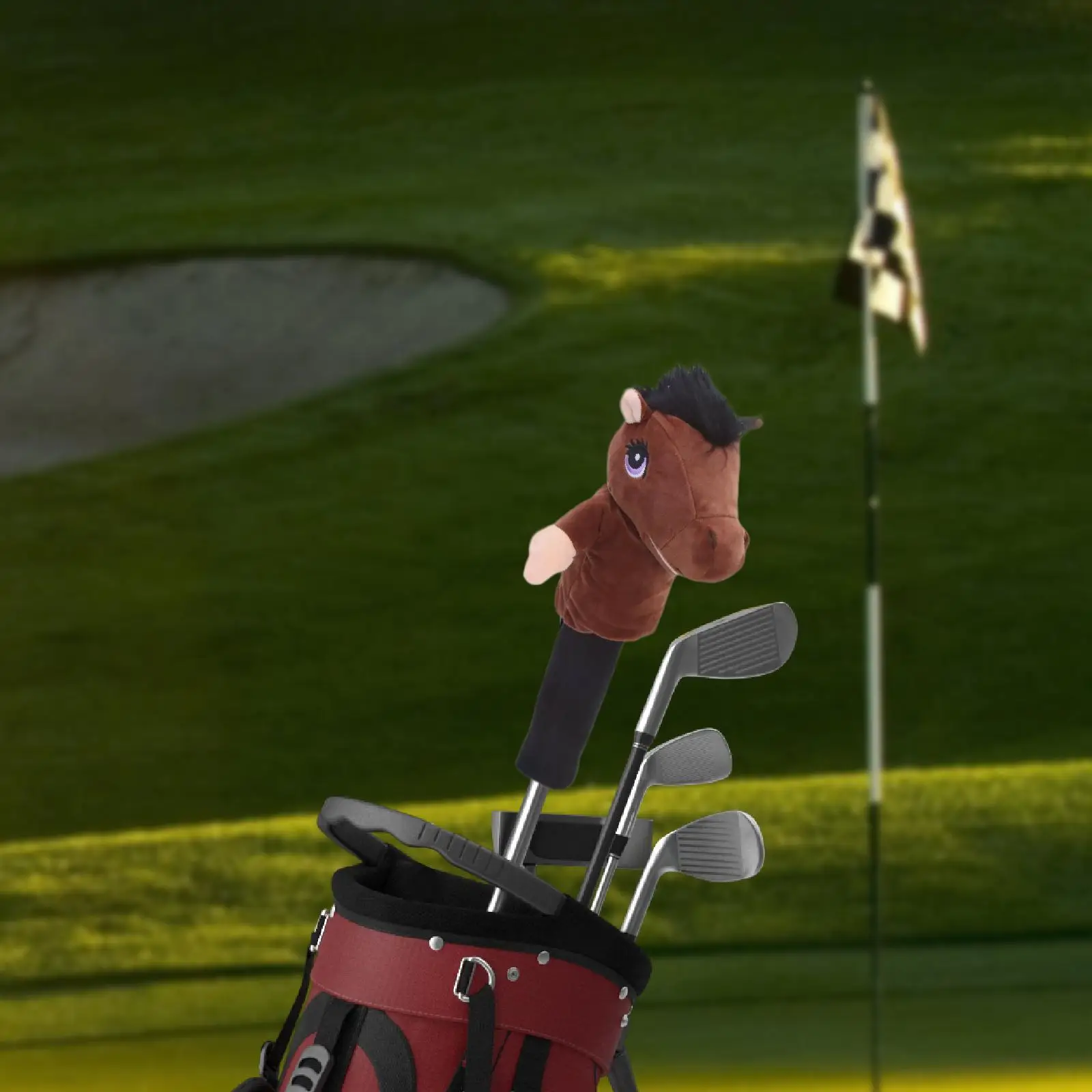 

Golf Head Cover Compact Wrap Sleeve Protect Adorable Lightweight Accessories