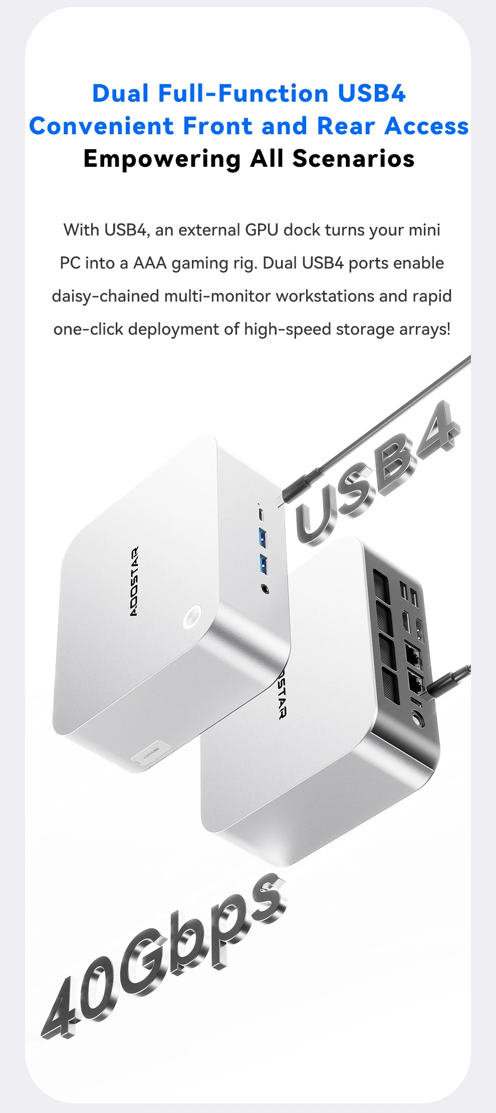 AOOSTAR MACO Mini PC AMD Ryzen 7 H255 Mini PC Windows 11 WiFi 6 USB4 Gaming PC DDR5 5600MHz Support 4 Display 4K/8K Computer