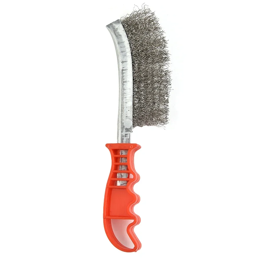 

Steel Brush Welding Wire Cleaning Metal Prep Rust Stainless Workshop Red+Silver Removal High quality Practical