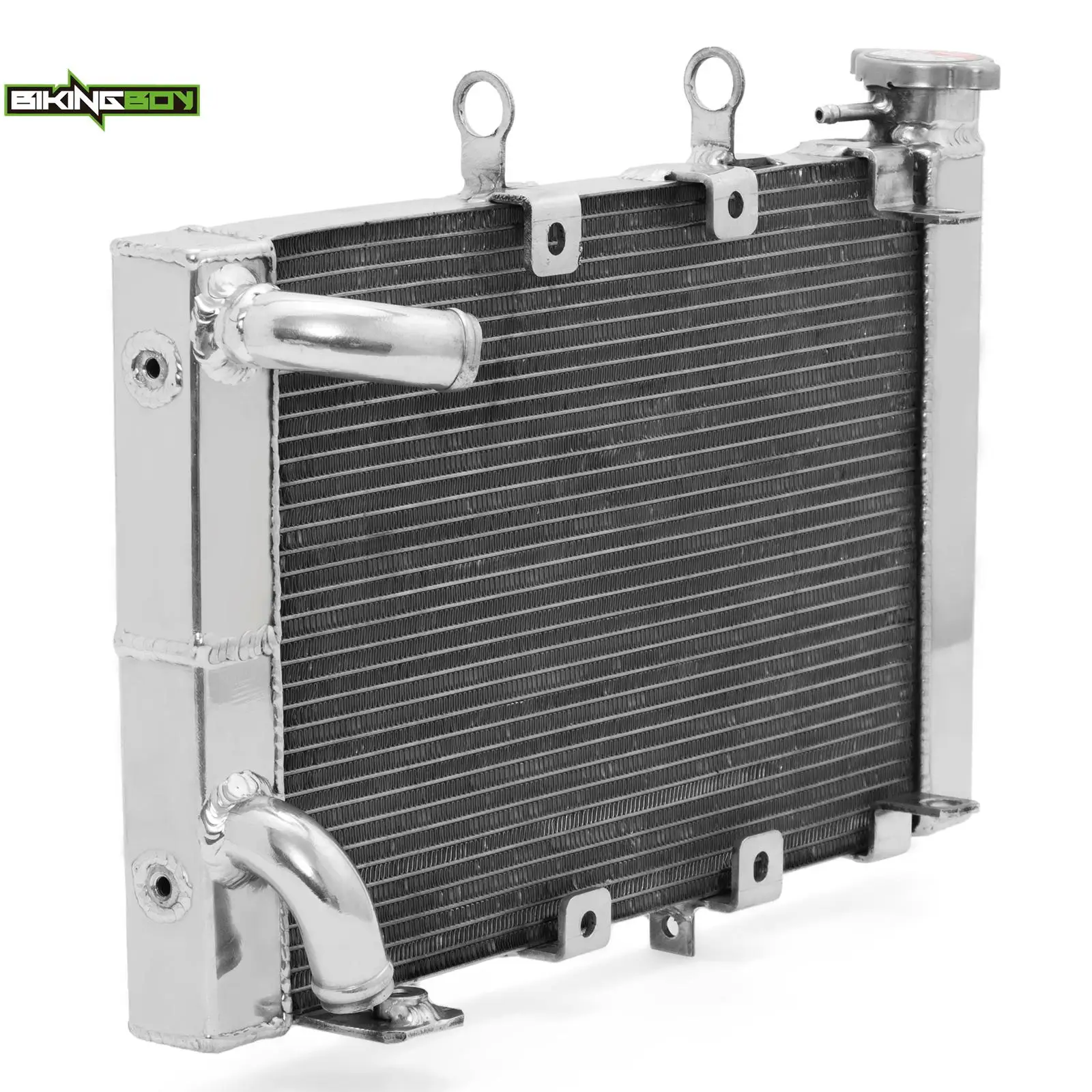 BIKINGBOY Engine Cooling Radiator For Triumph Trident 660 2020 2021 2022 Water Cooler Aluminium Alloy Core Polished Motorcycle