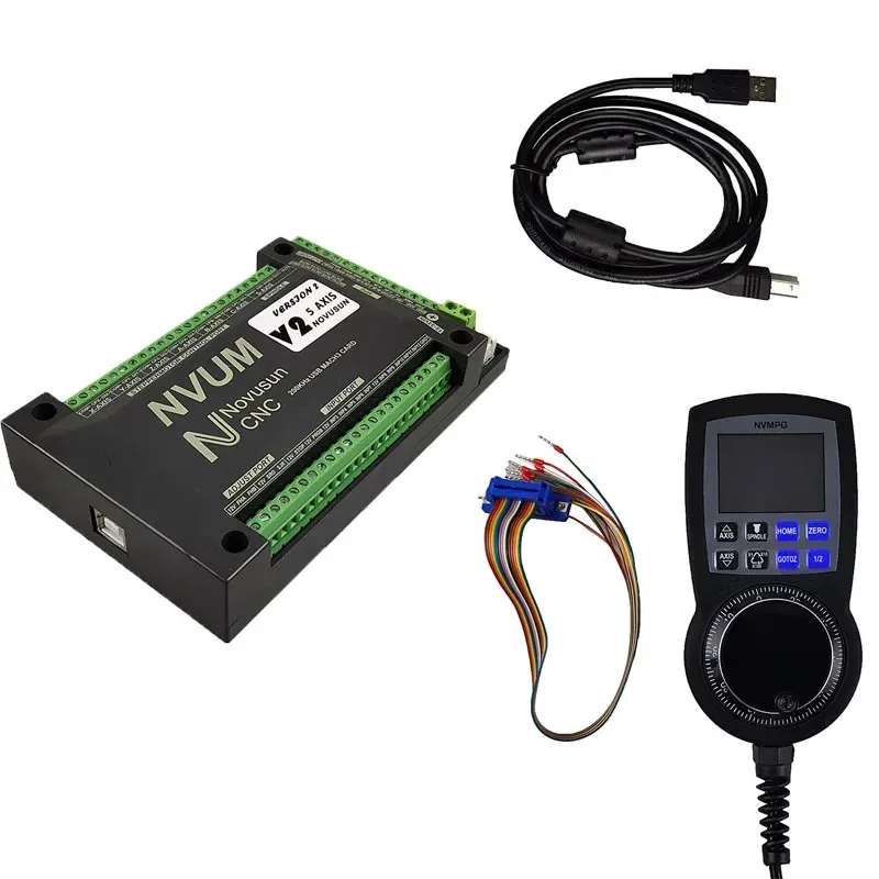 Controlador NVEM V5 CNC Mach3 Volante NVMPG Controlador de movimento de 6 eixos adota estrutura de design de braço Cyclmotion