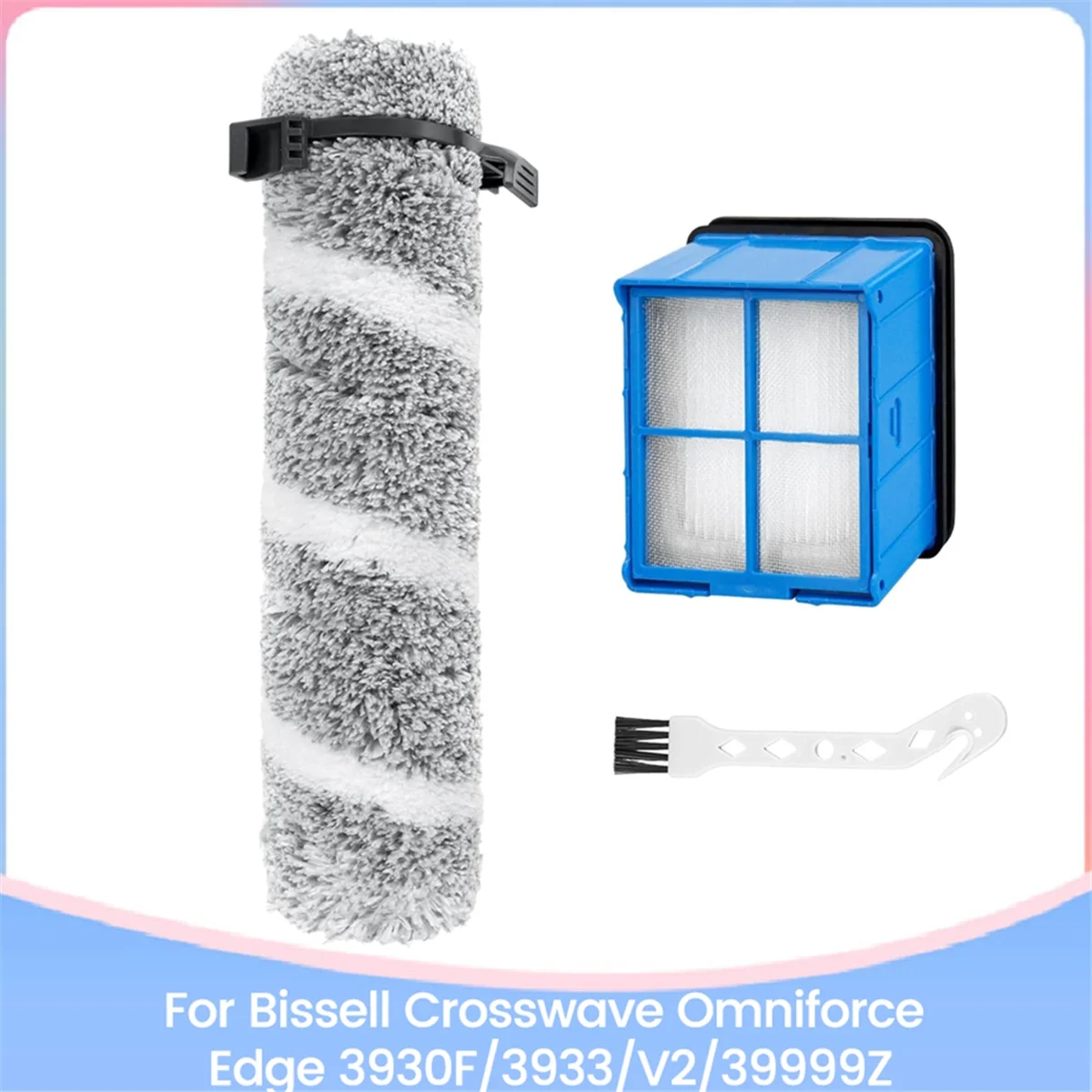 Qa88x 1 conjunto para eureka new430bl/joonr ed12 aspirador de pó peças reposição rolo principal escova e esponjas filtros