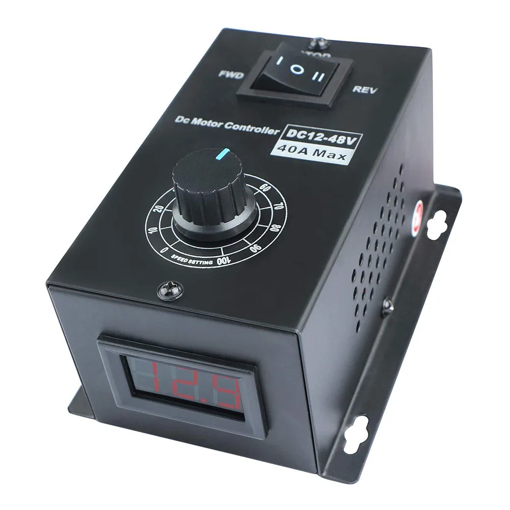 DC Motor Speed Controller 12V 48V 40A For PWM Module with Forward/Stop/Reverse Switch for Precise Speed Adjustment