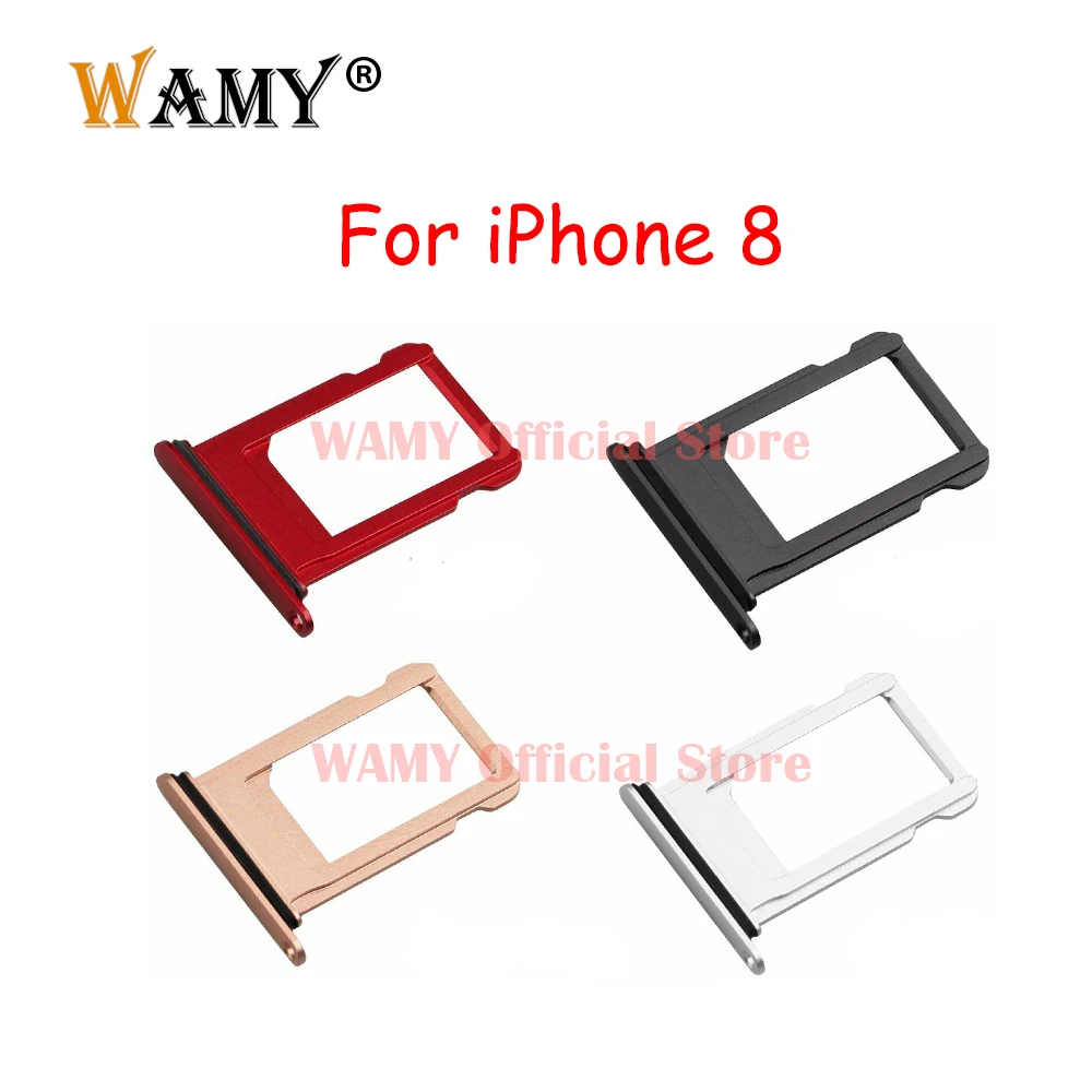 Sim Card Holder Tray Socket Replacement For iPhone 8 Plus 8P With Waterproof Gasket Ring