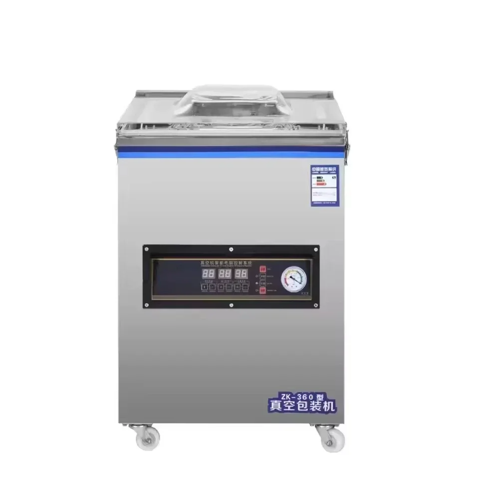 Single Chamber Vacuum Sealer Packing Machine For Food Industrial Pump Sea Food/Meat /Dry Fish/Pork/Beef/Rice 2 Sealing Bars