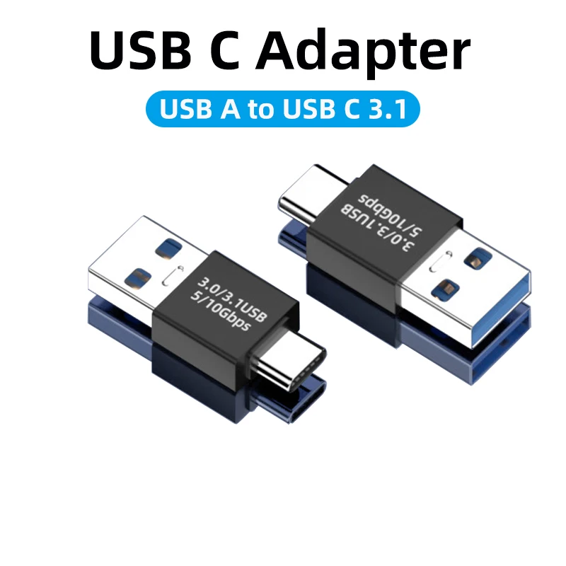 USB C Adapter Male OTG Type C to USB Converter USB3.1 10Gbps Mini USB Type C Connector for Samsung Xiaomi Phone Laptop Tablet