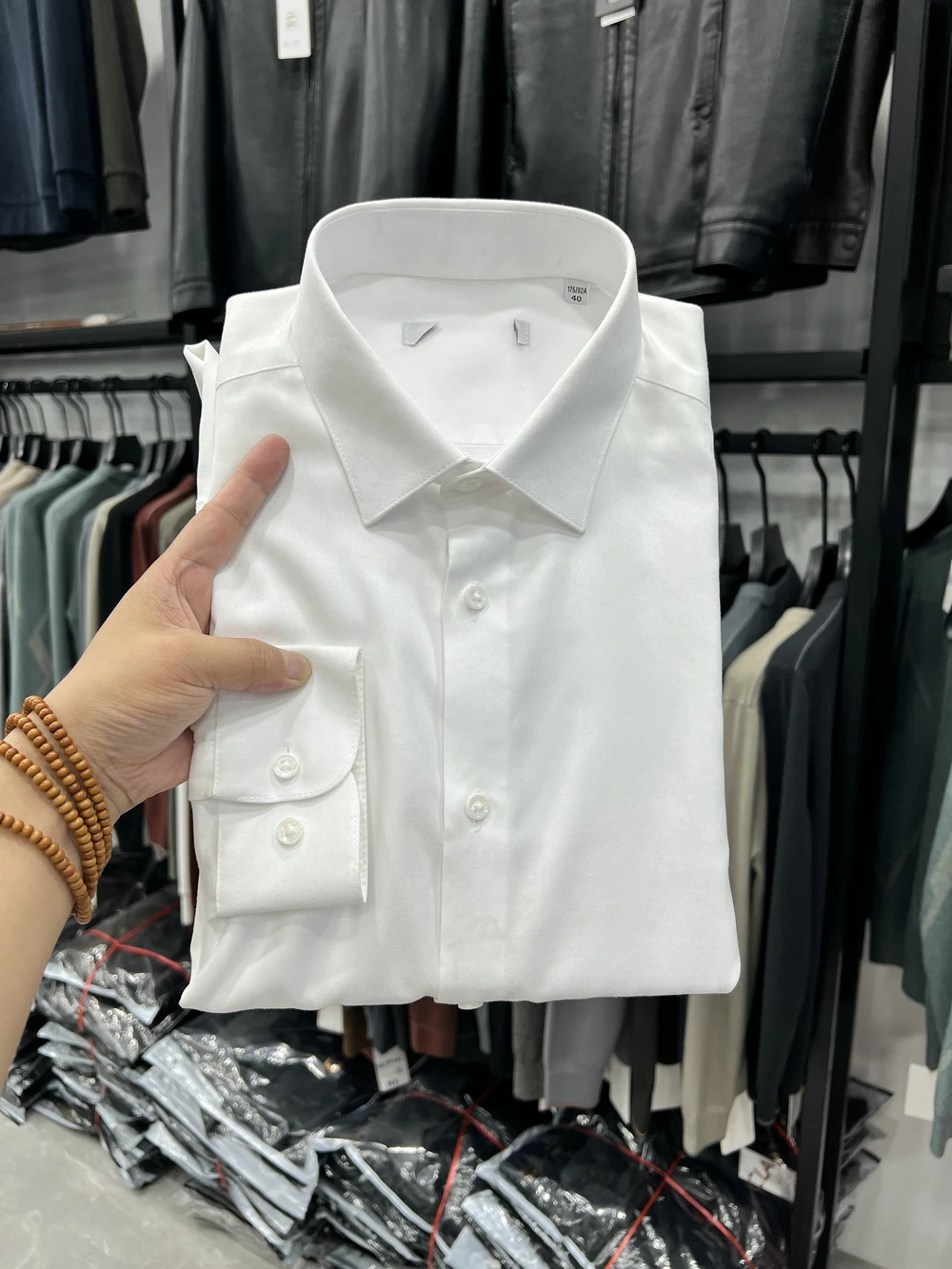 

Anti-Wrinkle High Tead Count Cotton irt Men's Workwear Interview Suit Commute Profional Clothing Iron-Free irt