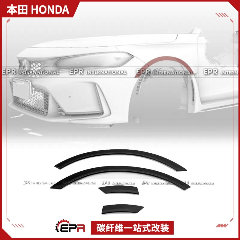 

Suitable for Honda Civic FL5 Type R PP plastic material, front and rear wide body wheel eyebrows with small surround