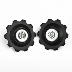 2pcs 10T MTB Bikes 6-7 Speed Jockey-Wheels Mountain Road Bicycles Rear Derailleur Guide Pulley Roller Idler Bearing Plastic Part