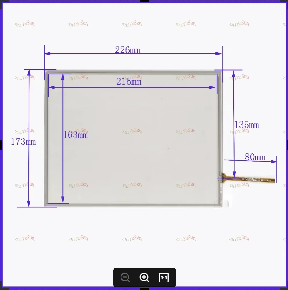 

ZhiYuSun226*173 NEW 10.4 Inch Touch Screen 4 wire resistive USB touch panel overlay kit Free Shipping compatible the AMT9509