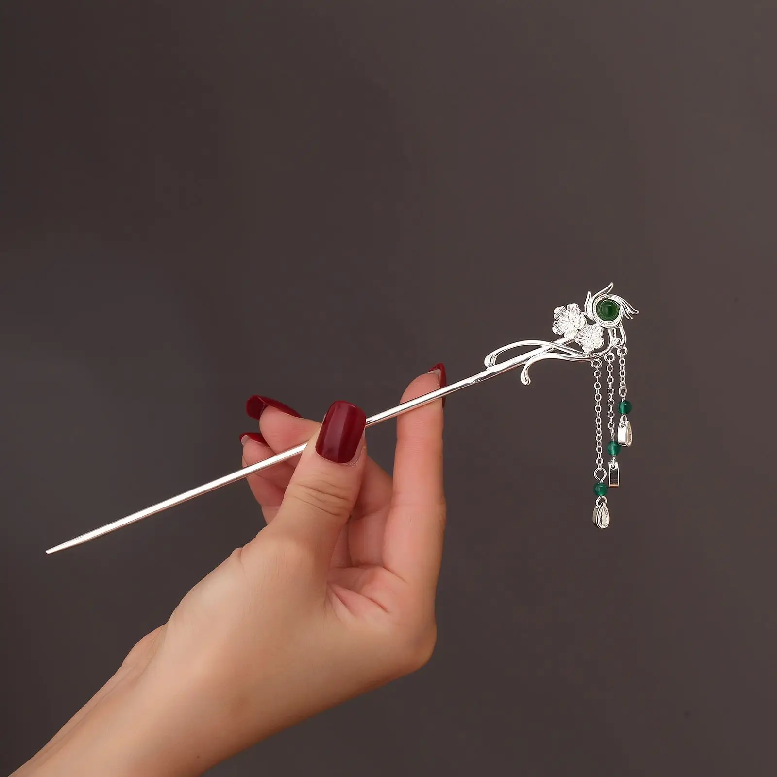 Antique Hair Accessories Long Sword Lock Spirit Hidden Tassel Step New Chinese Style Hairpin Hairpin Female