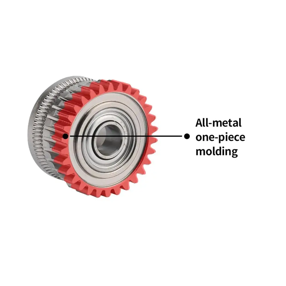 Kit d'engrenages d'extrudeuse K1 Max pour imprimante 3D, acier trempé, nickelé, engrenage d'entraînement entièrement en métal, haute dureté F, Creality K/s, K1, K1 Max