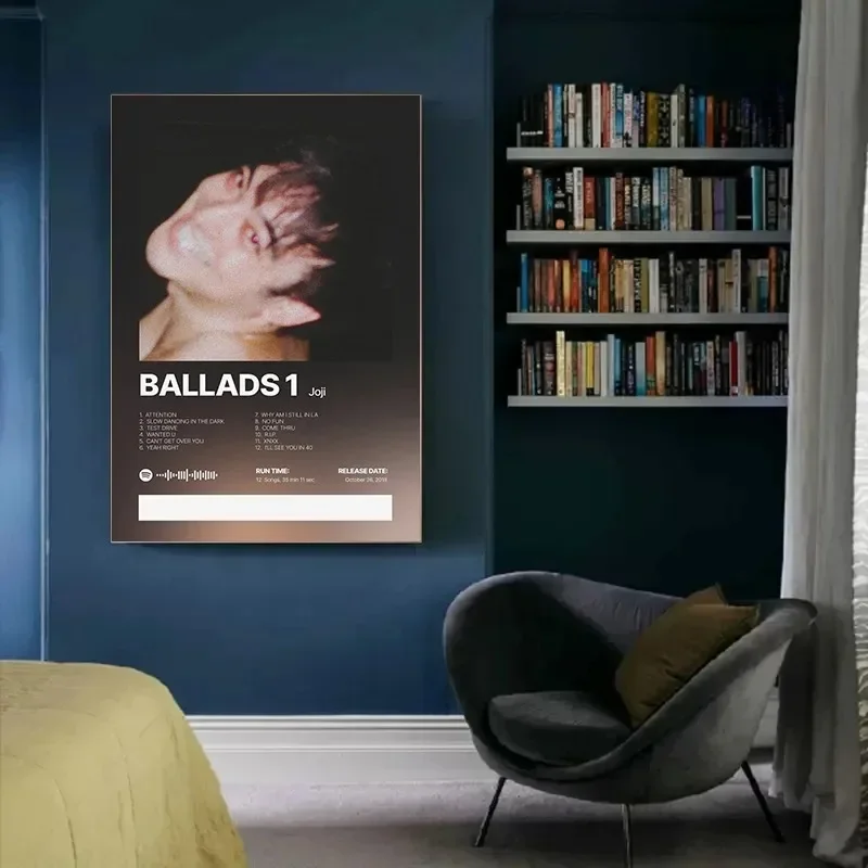Pop Joji Music Tracklist Rapper Singer Cover Ballads1 Smithereens Nectar Poster Canvas Painting Wall Pictures Home Decor Gift
