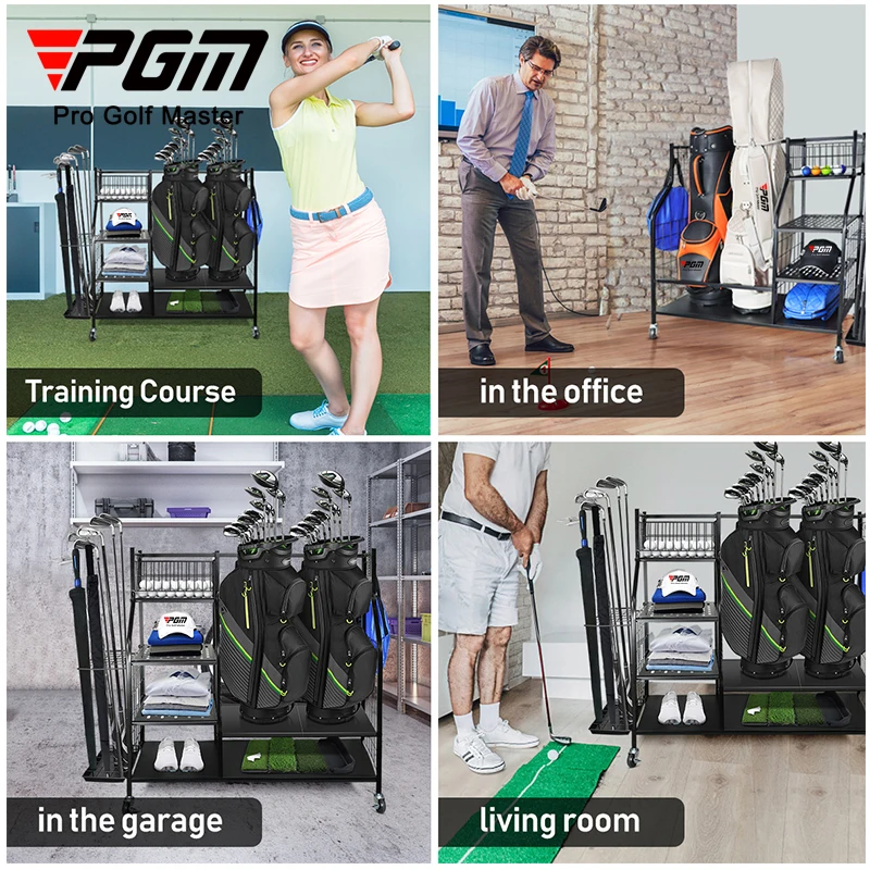 PGM golf bags organize storage rack bag and shoes retail golf club display rack golf rack