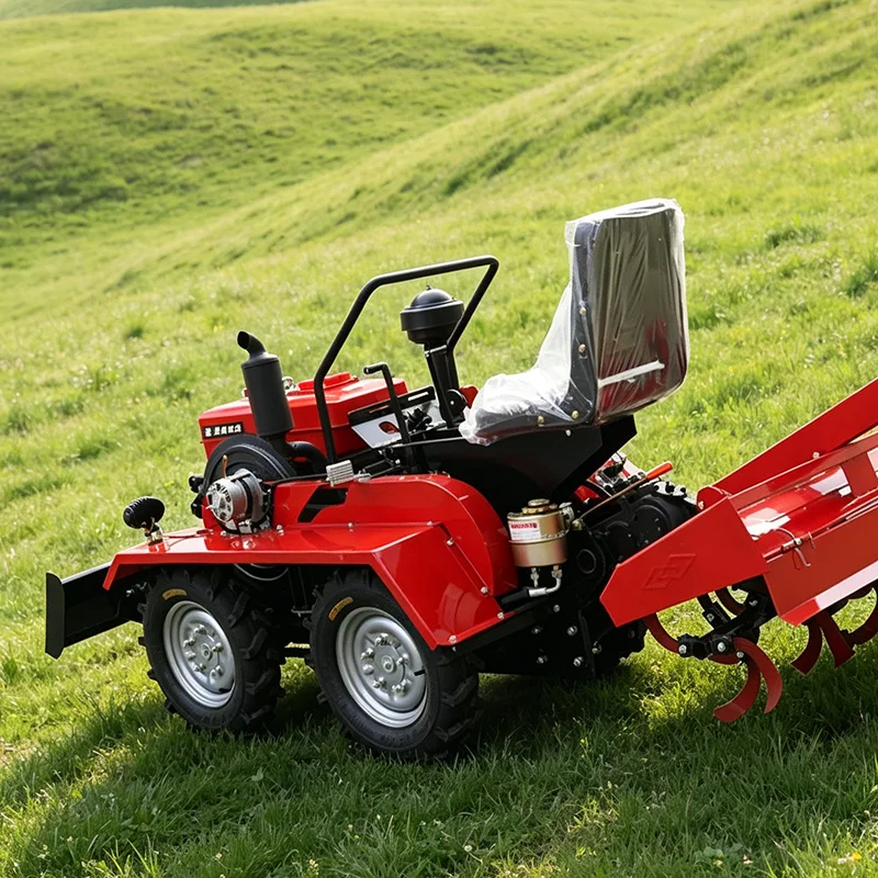 Customized Reliable Quality Wheel Rotary Tiller, Four Wheel Tractor & Small Farm Plowing Tractor for Farming