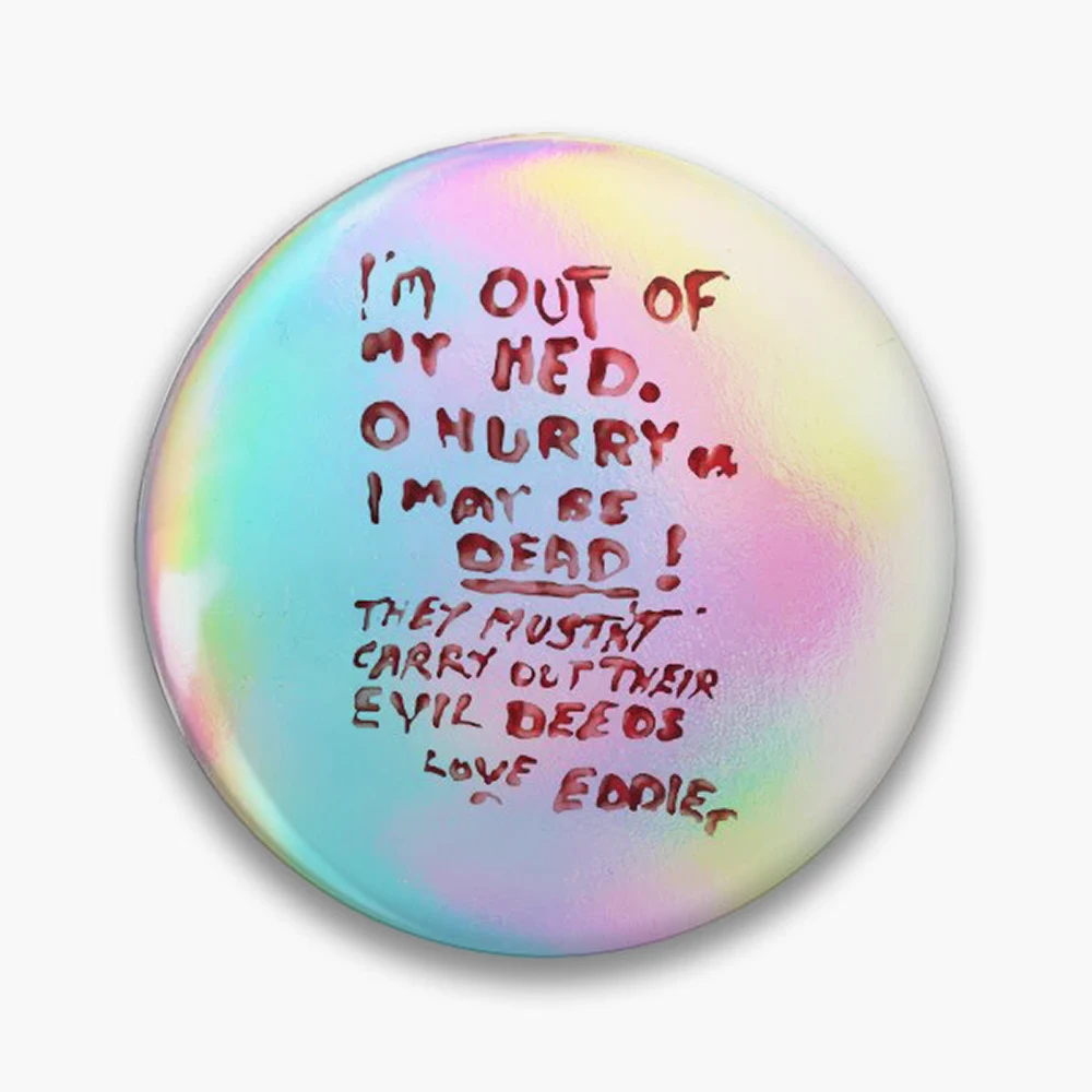 Dr Scotts Note Rocky Horror Picture Show Pin Holographic Star Heart Pin Brooches Laminated Button Fashion Accessory