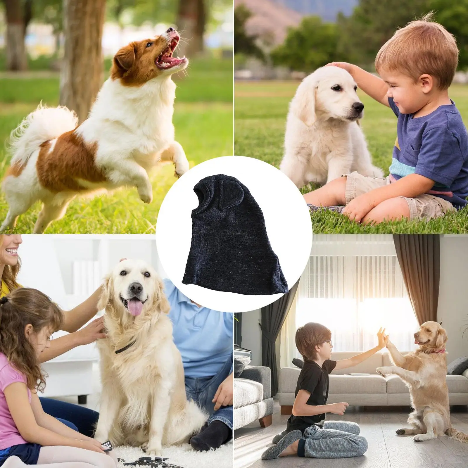 

Повязка на уши для собак, антистатический аксессуар, теплый успокаивающий капюшон, чехлы на уши для собак для восстановления, ухода за щенками, животными, зимняя повседневная одежда