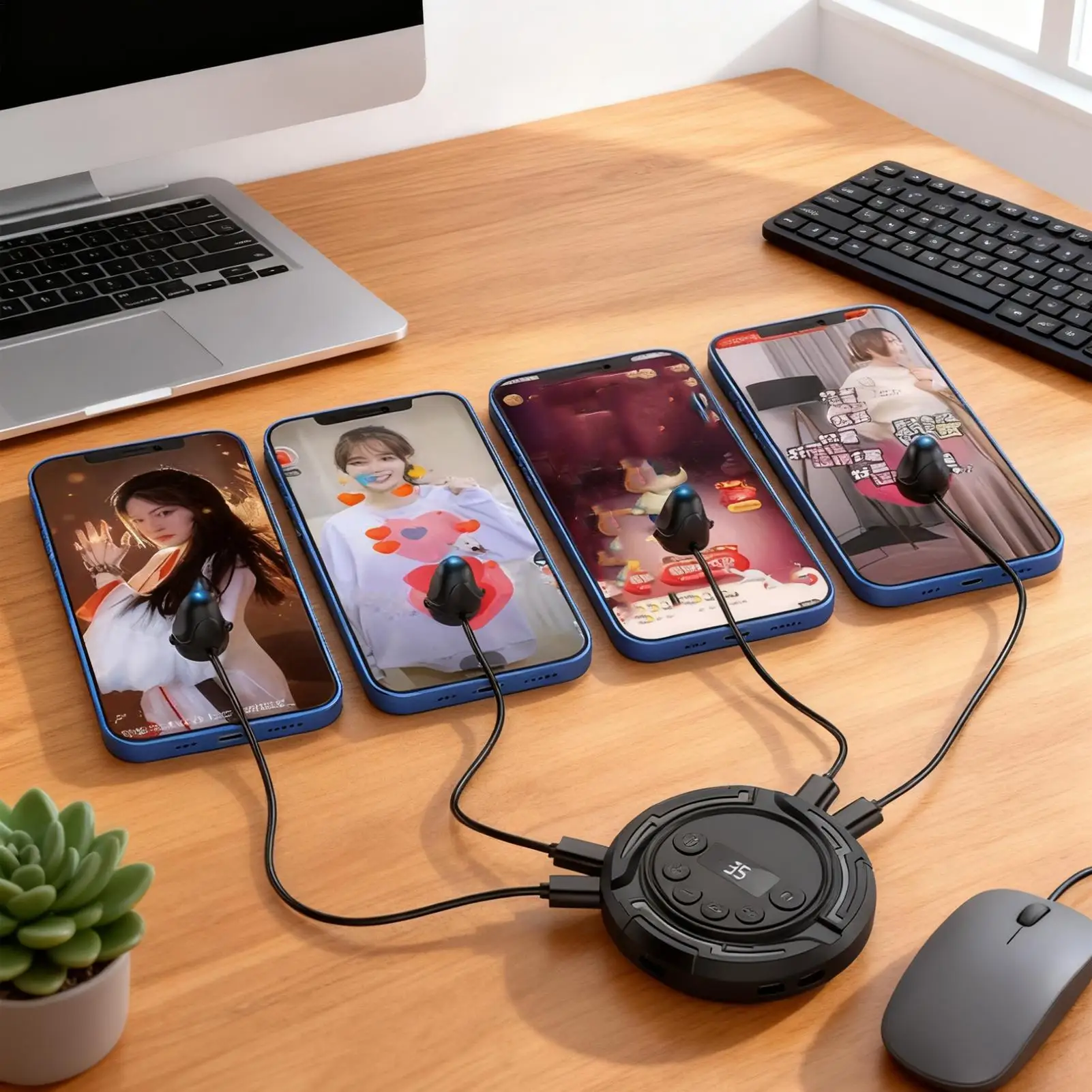 Screen Tapper Fast Tapping Device Adjustable Speeds Phone Clicker for Games Live Broadcasts Reward Tasks Tablet Computer App