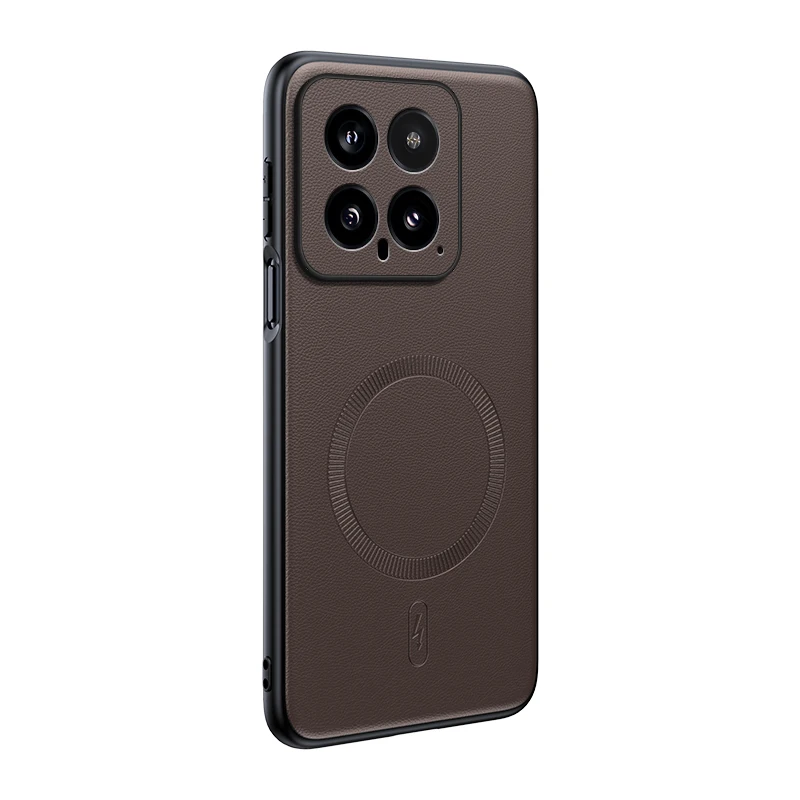 Für Xiaomi 14 Hülle Magnetische Leder-Schutzhülle Für Xiaomi 14 Hochwertige Anti-Fingerabdruck Rutschfeste PC+TPU – Detail 4