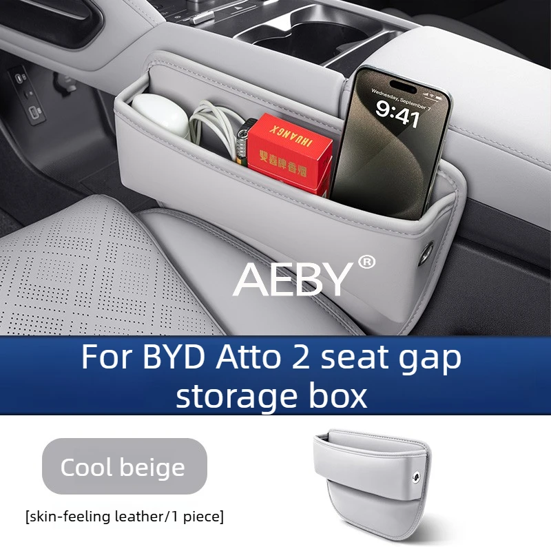 AEBY para BYD Atto 2 Smart Driving Edition 2024-2025 organizador de espacio de asiento, accesorio de consola central, compartimento de almacenamiento oculto