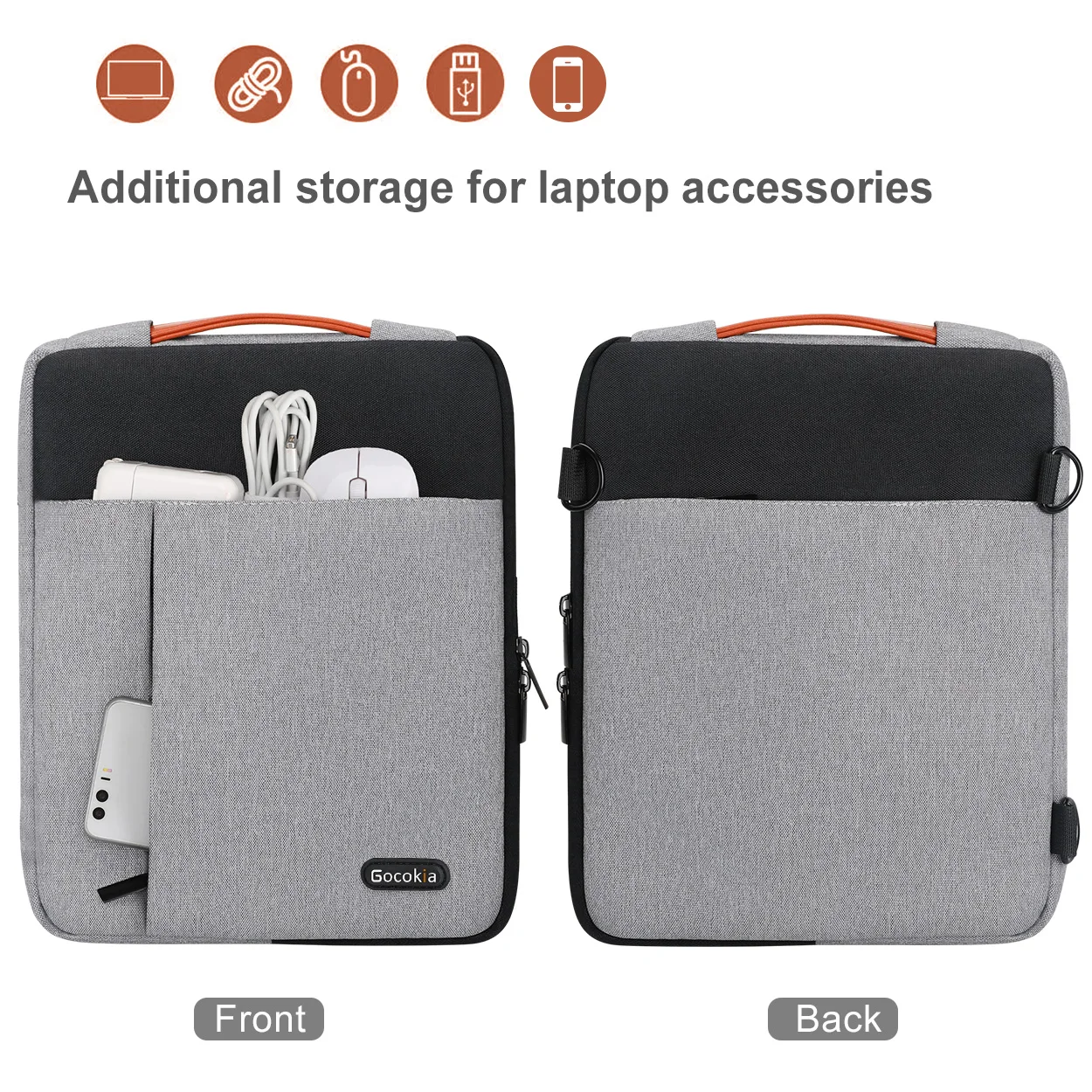 Laptop Tablet Shoulder Bag, Briefcase Sleeve for 12.9\