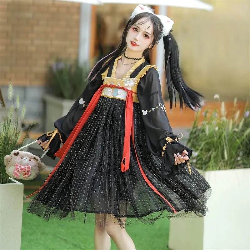 

Women Hanfu Dress Chinese Traditional Embroidery Hanfu Cosplay Costume Summer Dress Hanfu Dress For Women