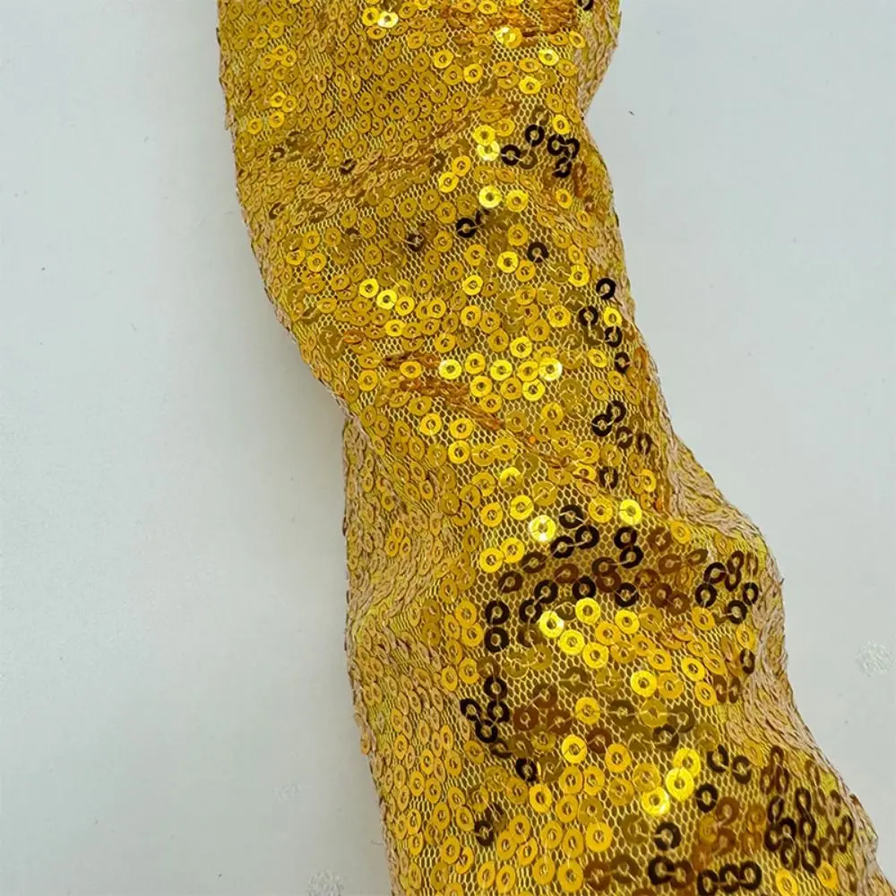 Gift Fingerless Sequins Gloves Shiny Reflective Shinning Mittens Creative Long Hook Women Cosplay Gloves Dress-Up Accessories