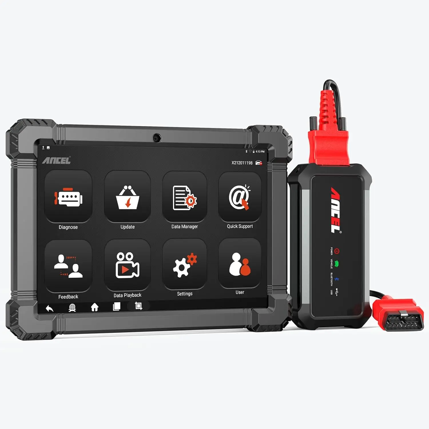 

Bidirectional Diesel Scan Tool with DPF, ECU Coding, 40+ Reset for Cummins, Detroit, Caterpillar, Volvo, Paccar etc