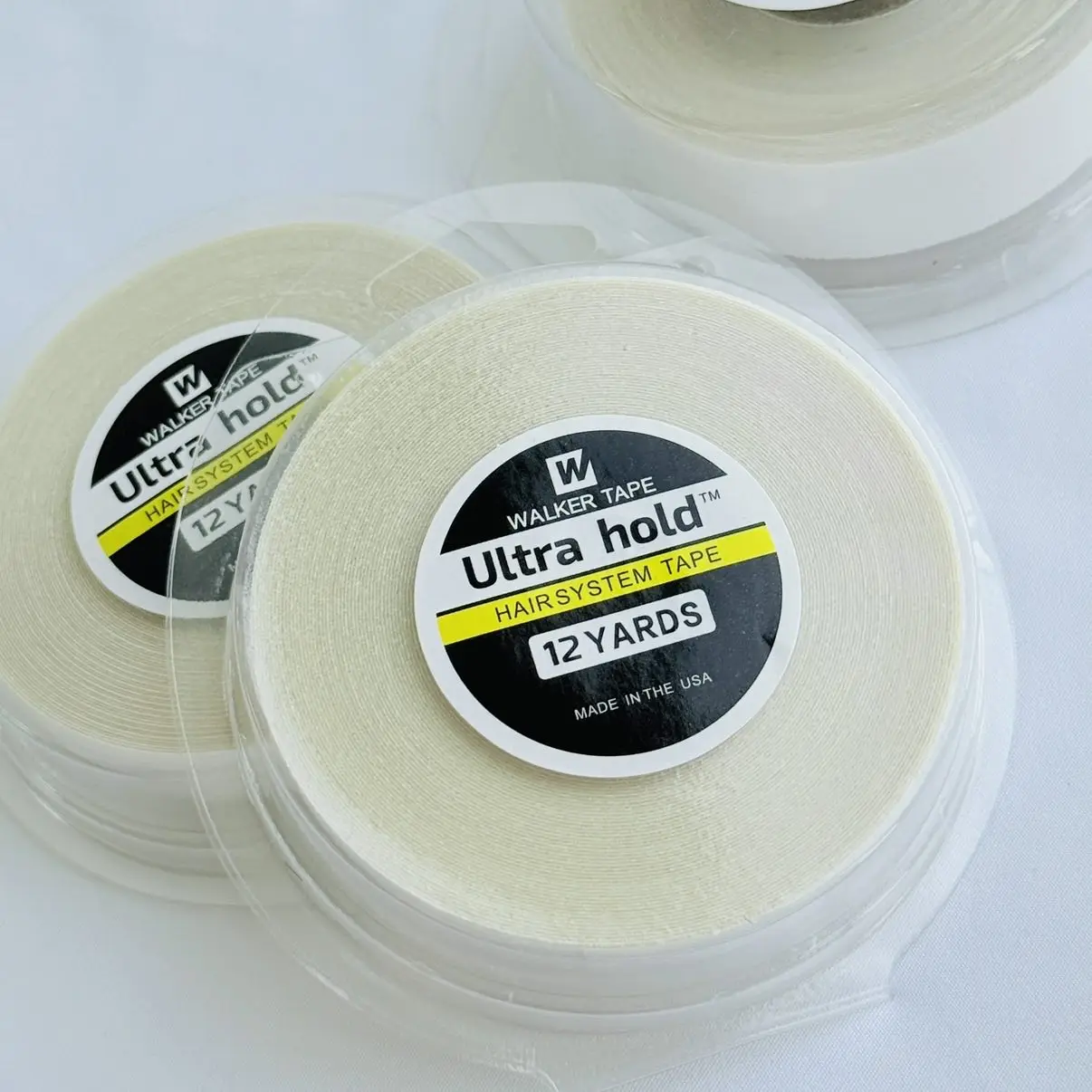 

12YARDS Hair Systems Tape For Lace Front White Double Sided Wig Tape For Hair Extensions Adhesive Tape Wig Styling Tools