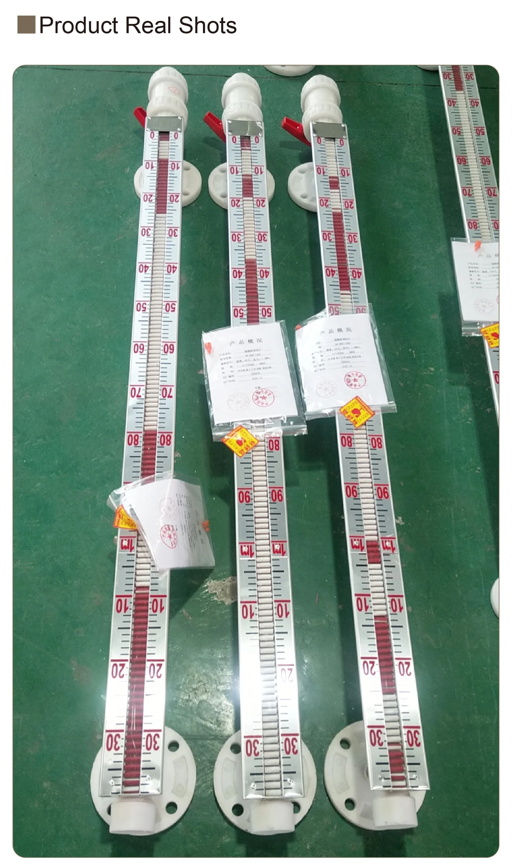 4-20mA Stainless Steel Side Mounted Transmitter UHZ-517 Magnetic Flip Level Gauge Magnetic Float Level Indicator