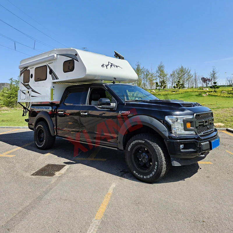 HY Luxury RV Expedition Outdoor Bed Off Road Travel Pop up Hard Top Truck Camper for Pick up Pick-Up Trailers