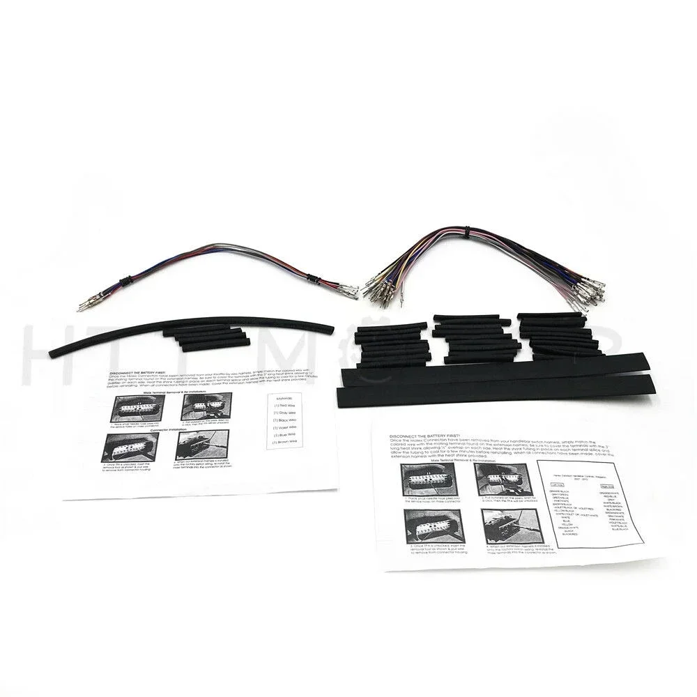 

12 inch Handlebar Circuit Wiring Extension Harness For Harley-Davidson Touring 2007-2013 Motorcycle Parts