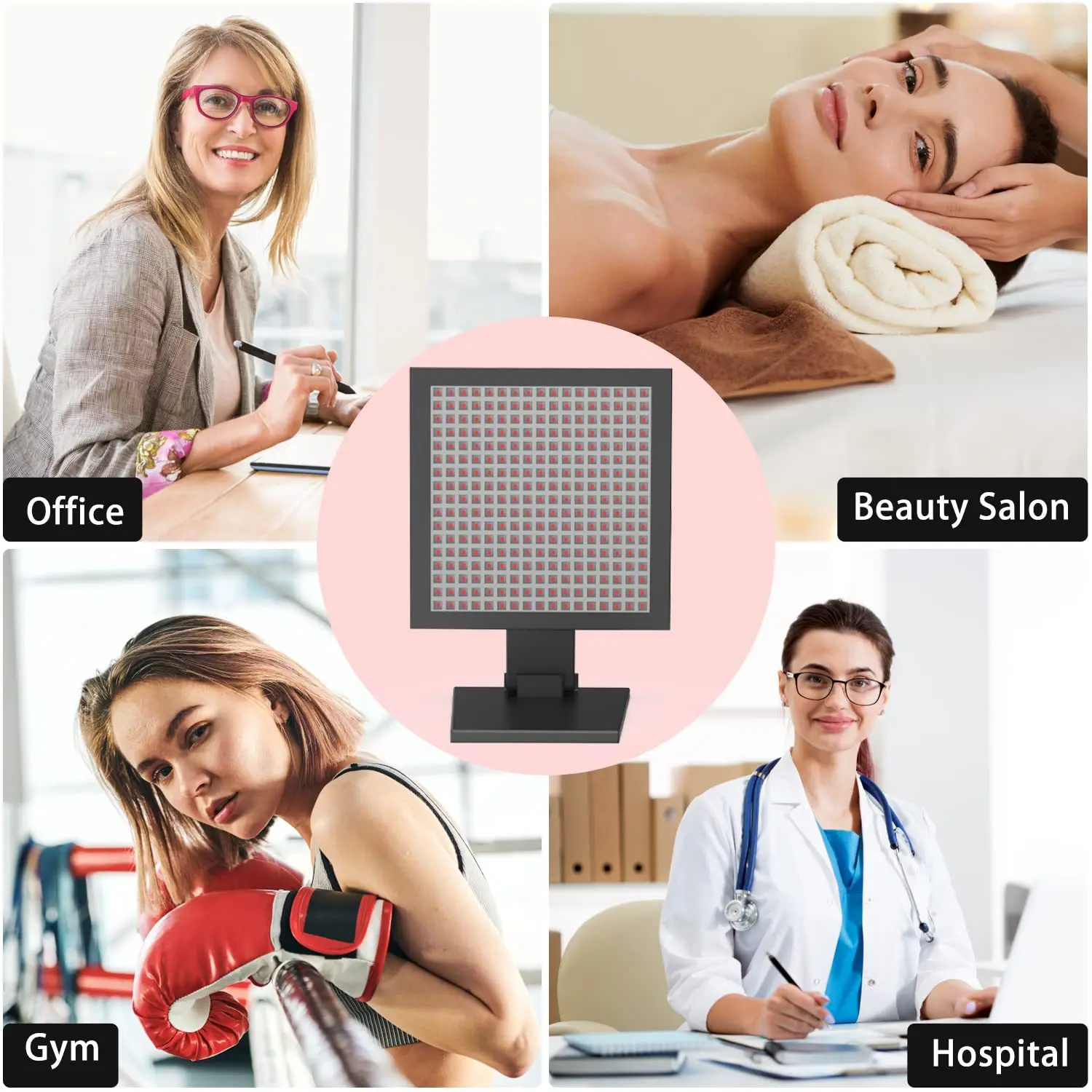 Physiotherapy Lamp 150W, Sauna Club, Red Light, Sweat Steaming Light Bath, Therapy Panel, Infrared Beauty Large Row Light