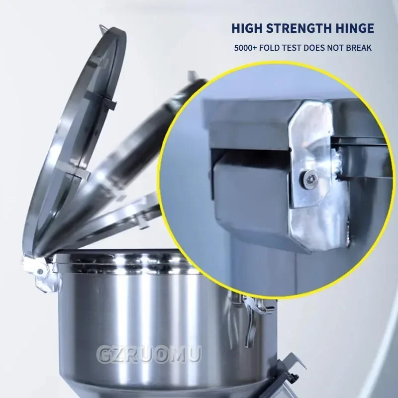 

50KG Stainless Steel Animal Feed Mixer Dry Powder Seed Blender Poultry Farming Equipment