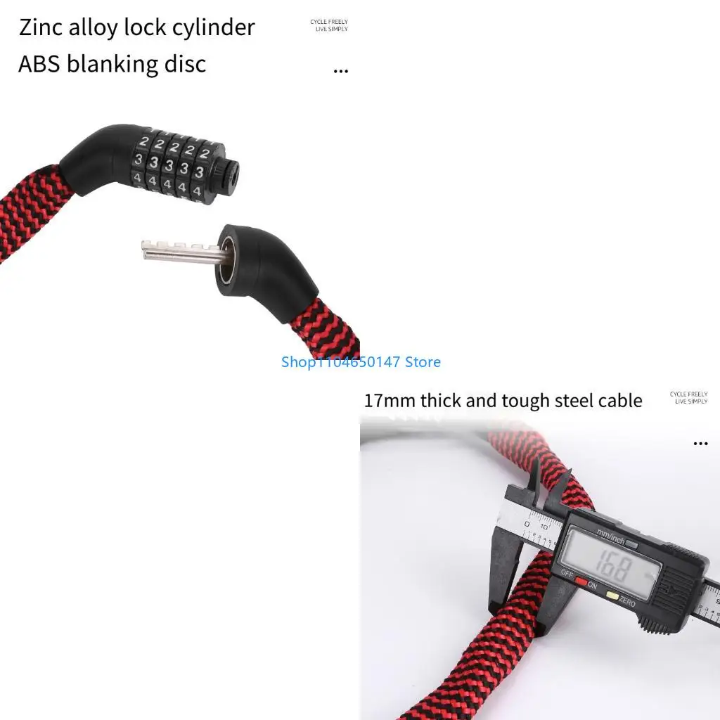 

Antitheft Mountain Bike Lock Bock Lock 5 -цифр комбинации велосипедов Lock