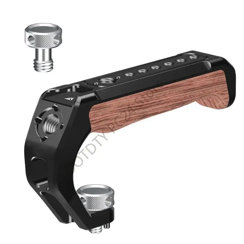 

H7BA Camera Top Harding Handgrip 3/8 1/4 отверстия для DSLR CAGE RIG и холодного крепления обуви