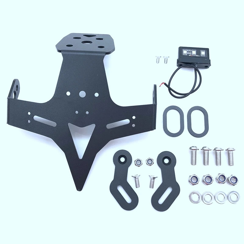 Motorcycle Rear License Plate Holder Bracket With Light For Kawasaki ZX25R ZX4R 2020-2023 Frame Tail Tidy Fender